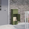 Vidaxx boîte à notice vert olive 44,5 x 29 x 110,5 cm acier