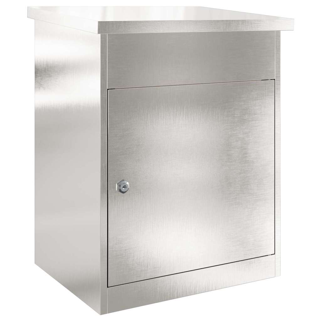 VidaXL boîte d'insertion d'emballage argent 47,5 x 38 x 59 cm acier inoxydable