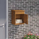 Vidaxl boîte d'insertion d'emballage rouillé 47,5 x 38 x 59 cm acier corten