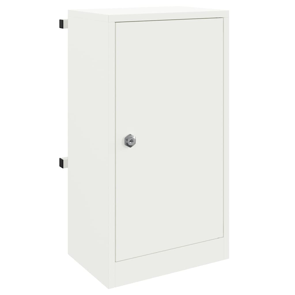 Vidaxx boîte aux lettres avec rangement avec porte blanc 30 x 20 x 55 cm acier