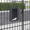 Vidaxx boîte aux lettres avec rangement avec serrure anthracite 30 x 20 x 55 cm acier