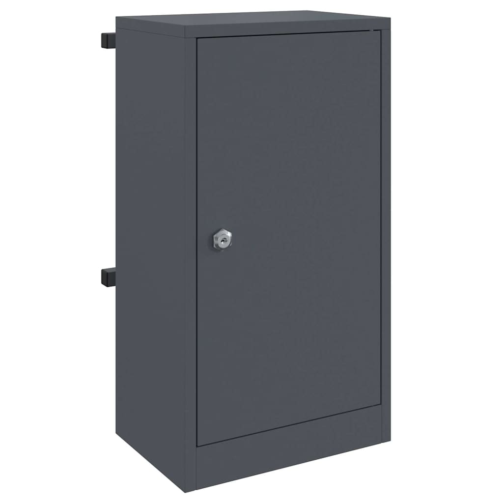 Vidaxx boîte aux lettres avec rangement avec serrure anthracite 30 x 20 x 55 cm acier