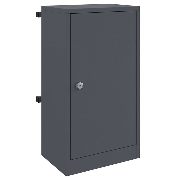Vidaxx boîte aux lettres avec rangement avec serrure anthracite 30 x 20 x 55 cm acier