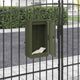 Vidaxx boîte aux lettres avec rangement avec serrure vert olive 30 x 20 x 55 cm acier
