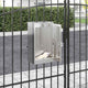 Vidaxx boîte aux lettres avec rangement argent 30 x 20 x 55 cm acier inoxydable