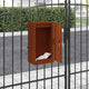 Vidaxx boîte aux lettres avec rangement rouillé 30 x 20 x 55 cm acier corten