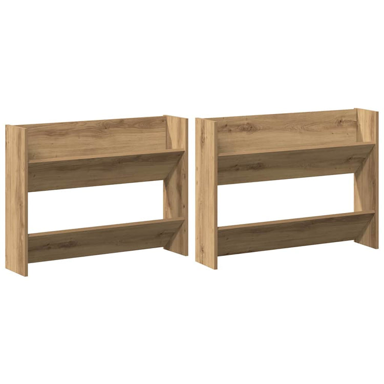 VidaXL armoire à chaussures 2 pcs chêne artisanal 85 x 18 x 90 cm bois d'ingénierie