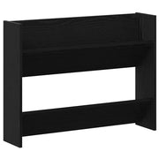 Vidaxx meuble à chaussures avec étagère chêne noir 85 x 18 x 90 cm bois fini - afbeelding 2