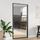 Vidaxx porte vitrée rayée noir 76 x 3,5 x 201,5 cm aluminium
