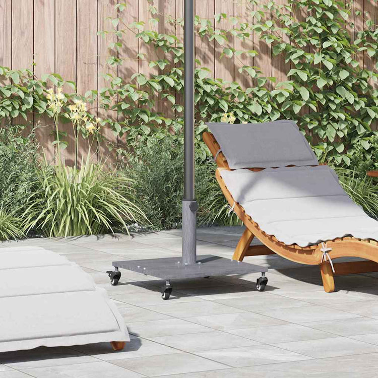 Pied de parasol Vidaxx aspect bois gris foncé 45 x 45 x 31,5 cm