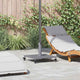 Pied de parasol Vidaxx aspect bois gris foncé 45 x 45 x 31,5 cm