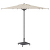 Pied de parasol Vidaxl gris foncé 45 x 45 x 31,5 cm