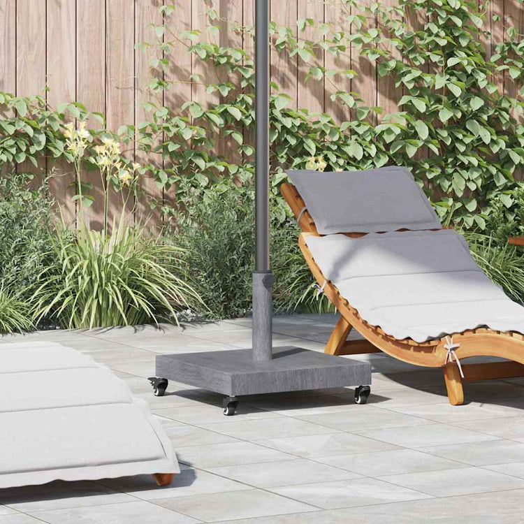Pied de parasol Vidaxx aspect bois gris foncé 45 x 45 x 31,5 cm