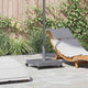 Pied de parasol Vidaxx aspect bois gris foncé 45 x 45 x 31,5 cm