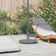 Vidaxx pied de parasol aspect bois gris foncé 48 x 48 x 32 cm
