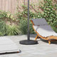 Pied de parasol Vidaxl gris foncé 48 x 48 x 32 cm