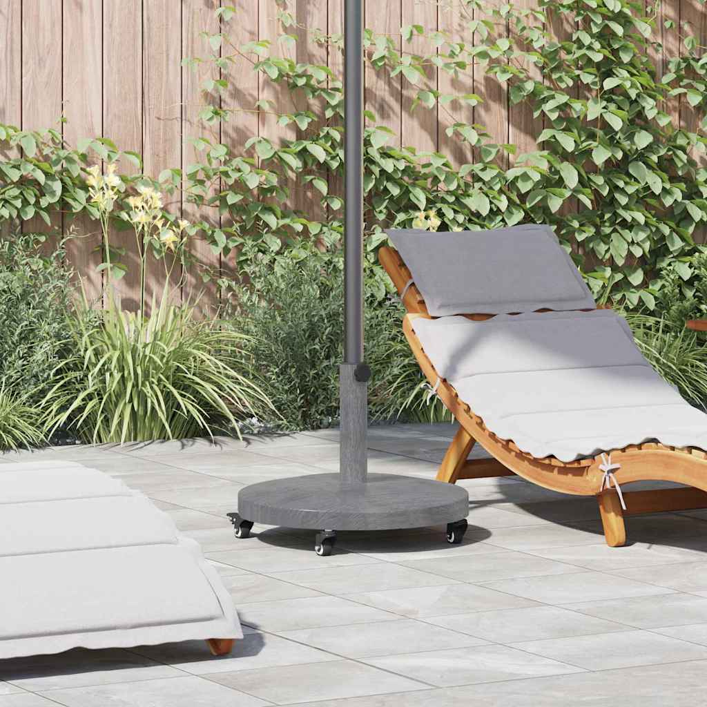 Vidaxx pied de parasol aspect bois gris foncé 48 x 48 x 32 cm