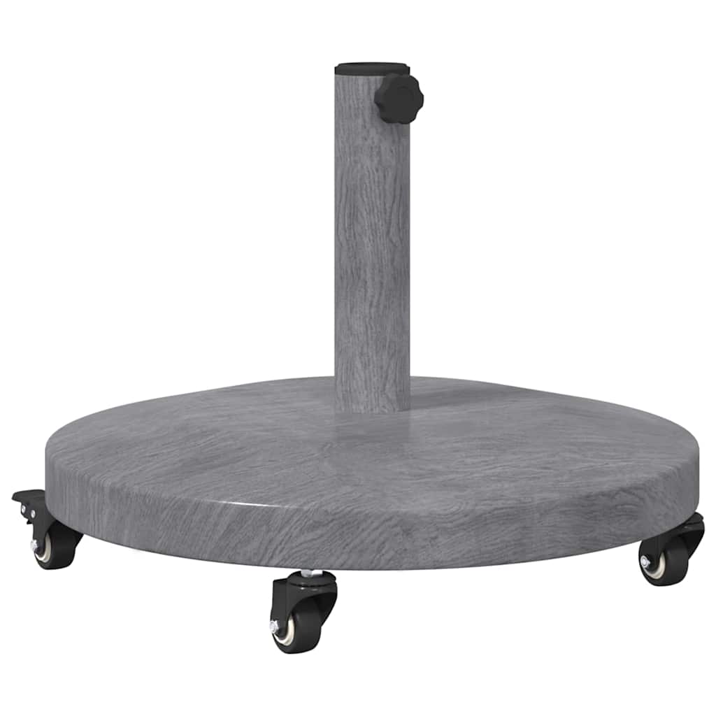Vidaxx pied de parasol aspect bois gris foncé 48 x 48 x 32 cm
