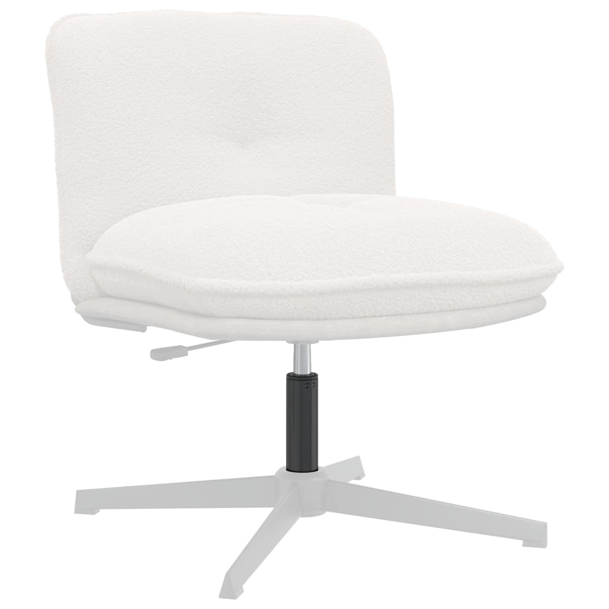 Vidaxx chaise de bureau bouteille de gaz noir 261-351 mm fer