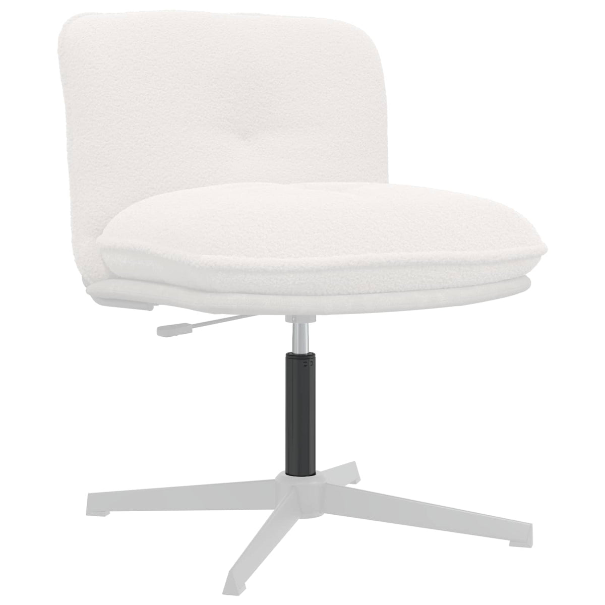 Vidaxx chaise de bureau bouteille de gaz noir 318-473 mm fer