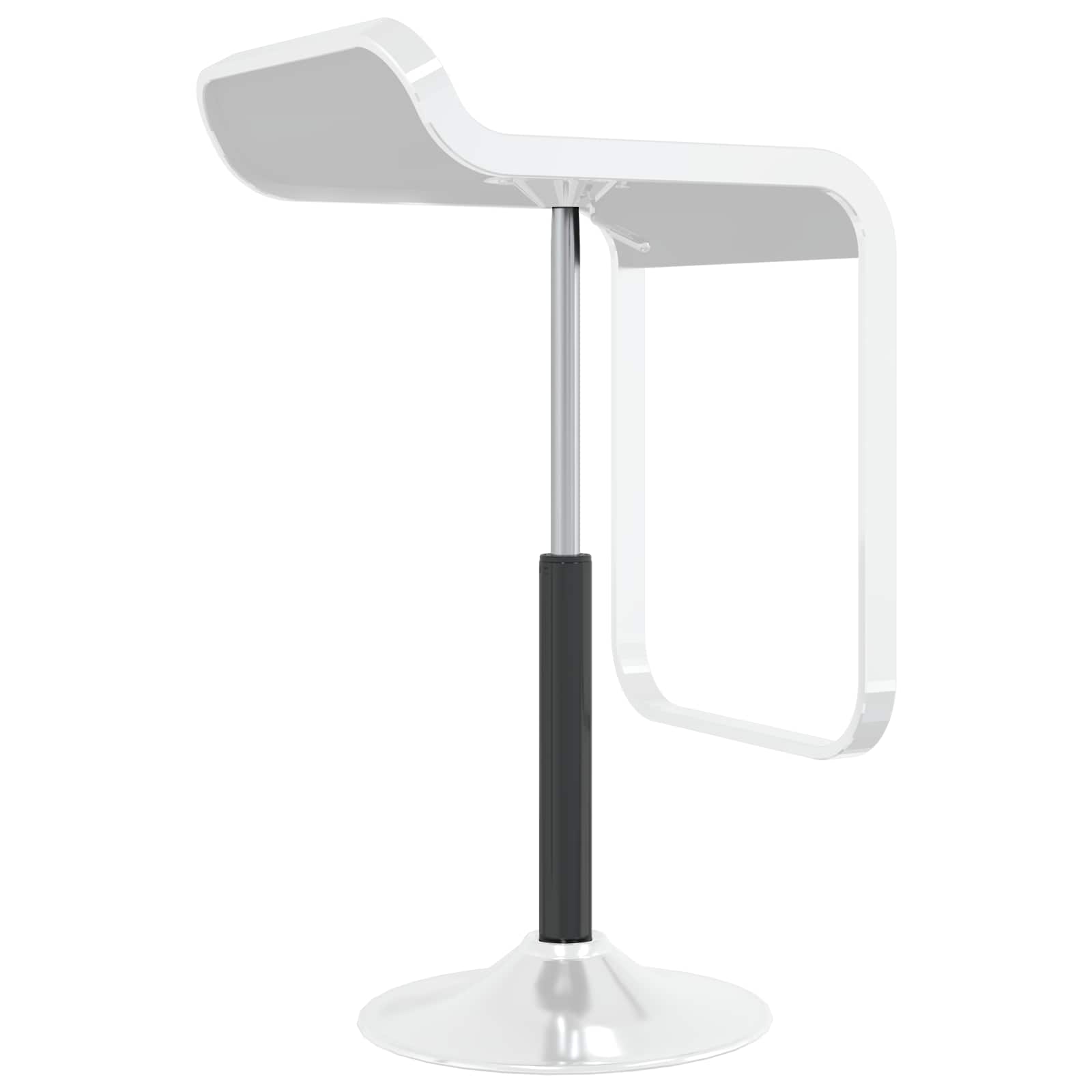 Vidaxx chaise de bureau bouteille de gaz noir 505-720 mm fer