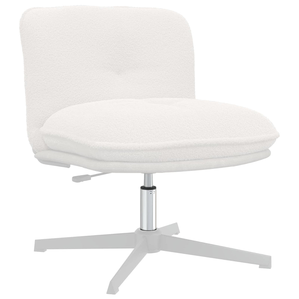 VidaXL chaise de bureau bouteille de gaz chrome 239-309 mm fer