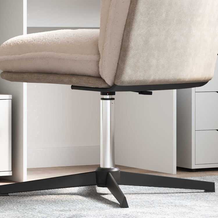 Vidaxx chaise de bureau bouteille de gaz chrome 318-473 mm fer
