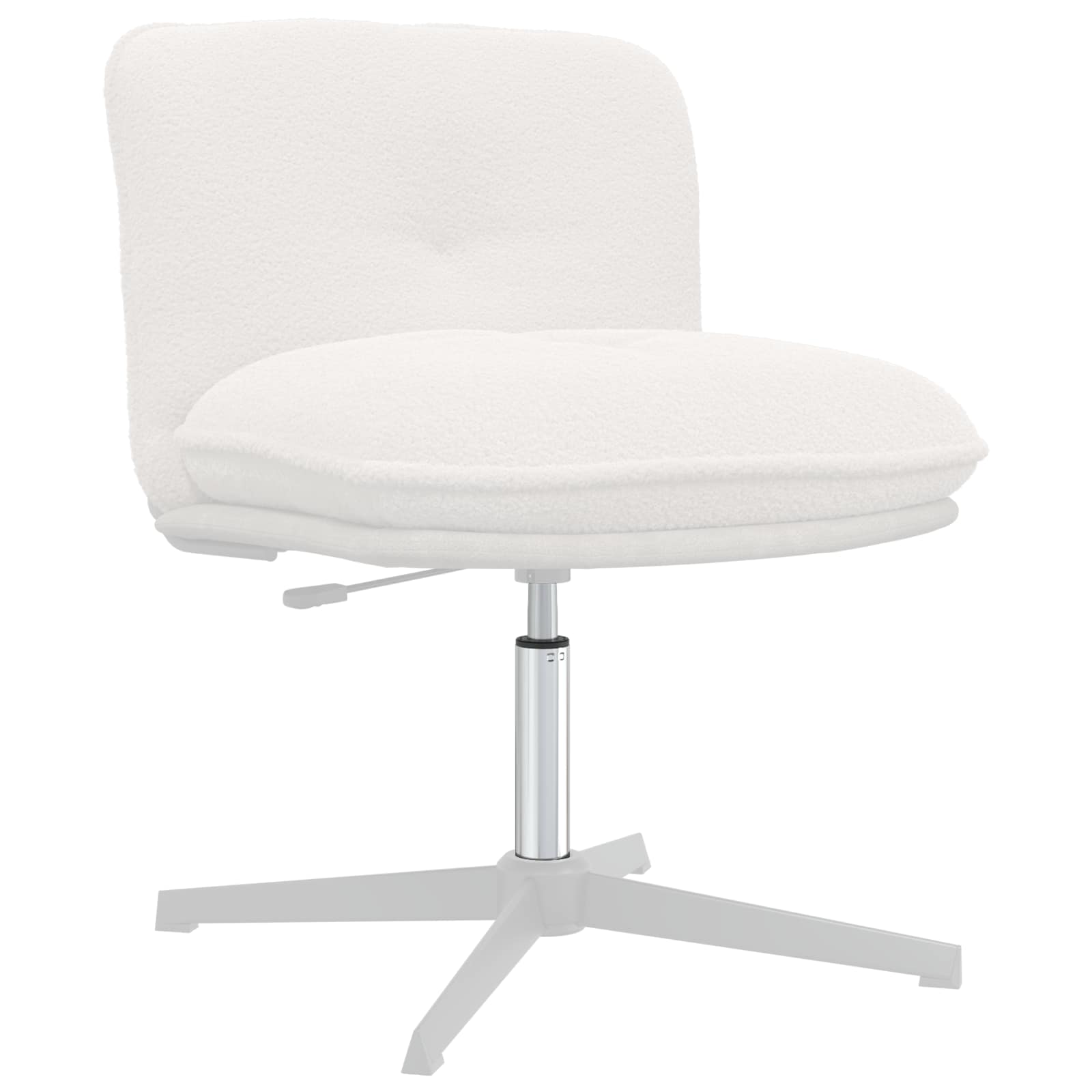 Vidaxx chaise de bureau bouteille de gaz chrome 318-473 mm fer