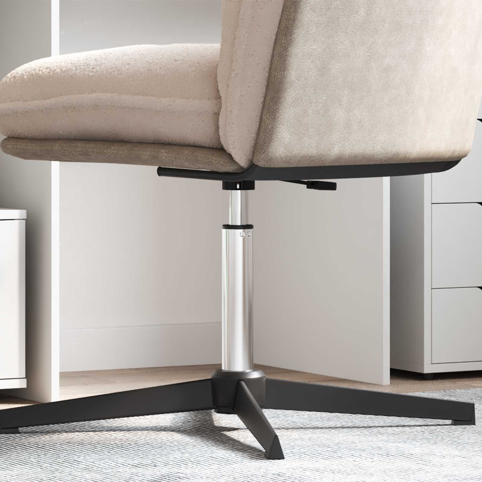 Vidaxx chaise de bureau bouteille de gaz chrome 355-540 mm fer