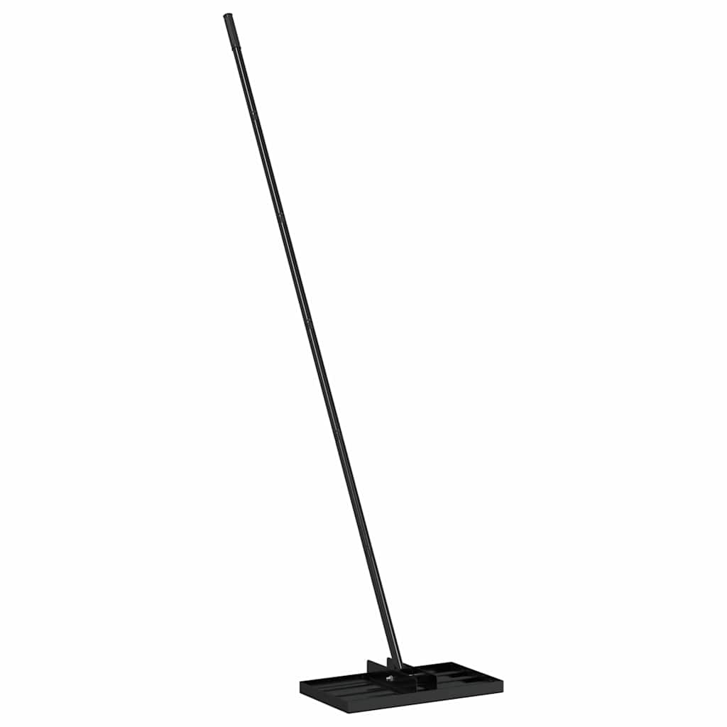 Vidaxx râteau de jardin noir 45 x 25 x 200 cm acier peint par poudrage