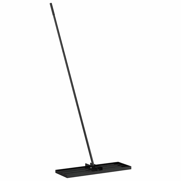 Vidaxx râteau de jardin noir 75 x 25 x 200 cm acier peint par poudrage