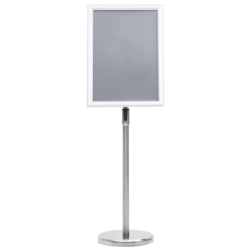 Vidaxx porte-affiches 2 pcs argent 32,7 x 24 x 108 cm aluminium