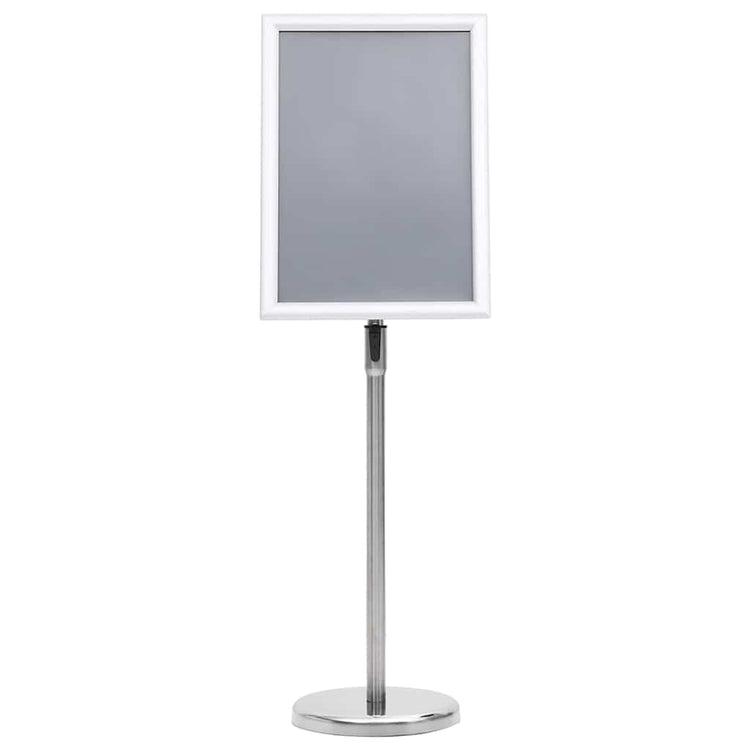 Vidaxx porte-affiches 2 pcs argent 32,7 x 24 x 108 cm aluminium