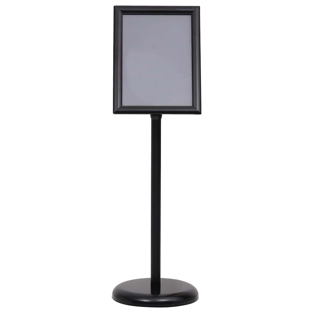 Vidaxx porte-affiches 2 pcs noir 32,7 x 24 x 108 cm aluminium