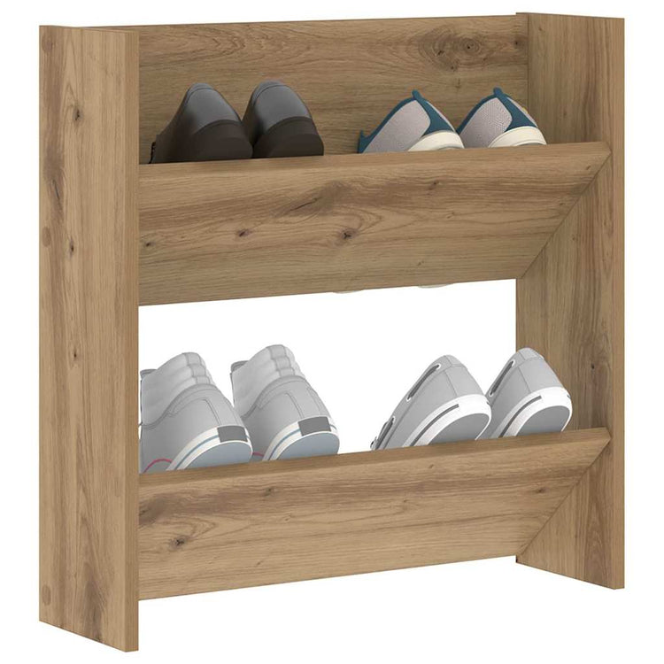 Vidaxx meuble à chaussures chêne artisanal 60 x 18 x 60 cm bois d'ingénierie