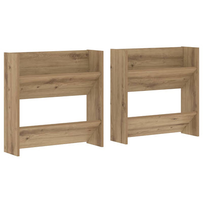 VidaXL armoire à chaussures 2 pcs chêne artisanal 60 x 18 x 60 cm bois d'ingénierie