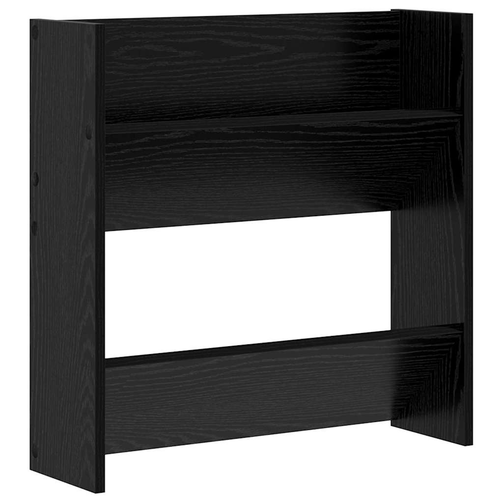 VidaXL armoire à chaussures avec étagère chêne noir 60 x 18 x 60 cm bois d'ingénierie