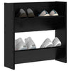 VidaXL armoire à chaussures avec étagère chêne noir 60 x 18 x 60 cm bois d'ingénierie
