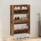 Vidaxxl armoire à chaussures avec étagère vieux bois 60 x 18 x 90 cm bois traité