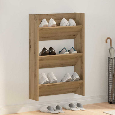 Vidaxx meuble à chaussures chêne artisanal 60 x 18 x 90 cm bois d'ingénierie
