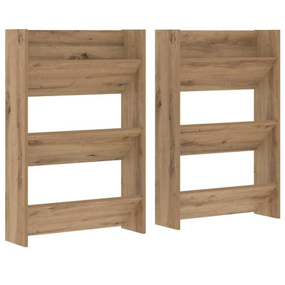 VidaXL armoire à chaussures 2 pcs chêne artisanal 60 x 18 x 90 cm bois d'ingénierie