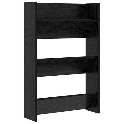 VidaXL armoire à chaussures avec étagère chêne noir 60 x 18 x 90 cm bois d'ingénierie