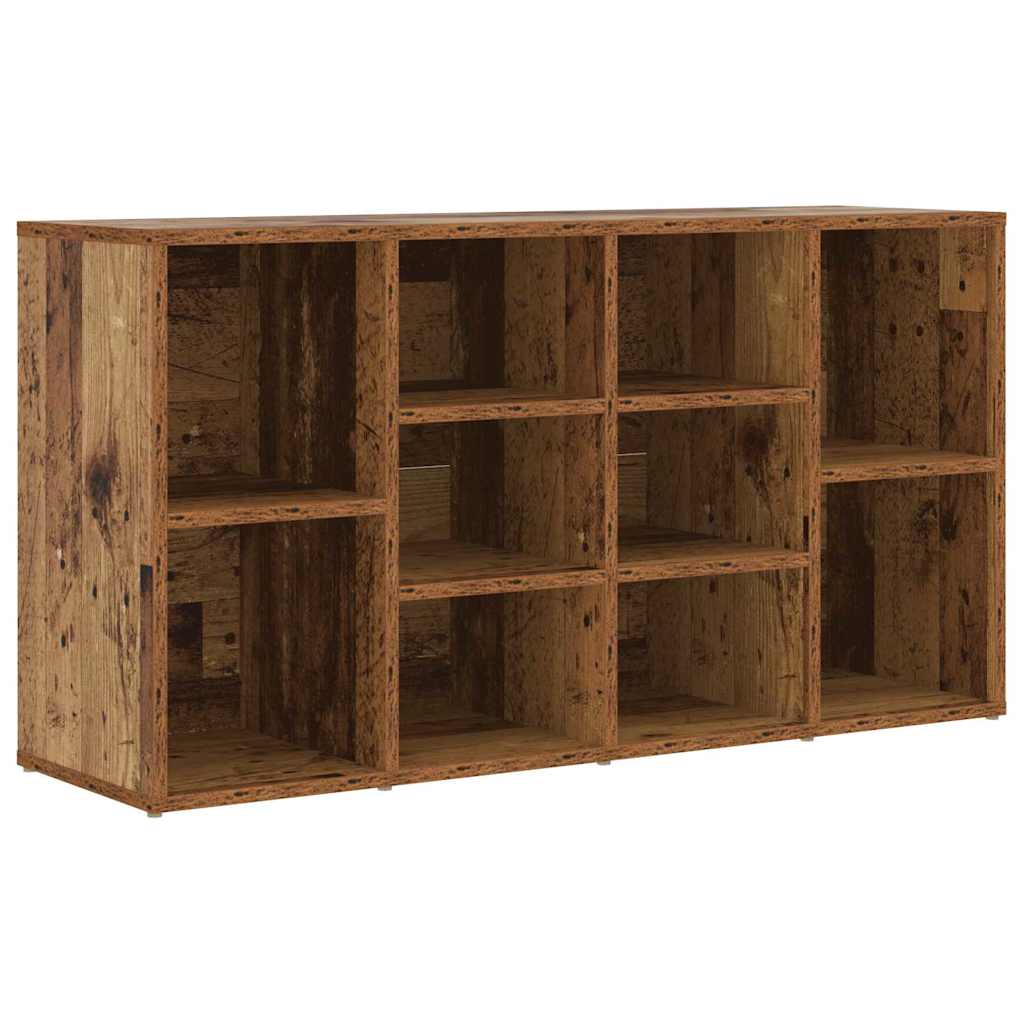 Vidaxl banc à chaussures avec étagère vieux bois 103 x 30 x 54,5 cm bois d'ingénierie