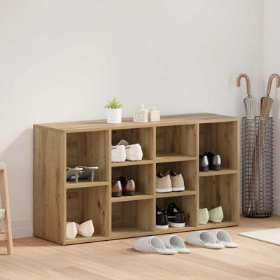 Vidaxx banc à chaussures chêne artisanal 103 x 30 x 54,5 cm bois travaillé