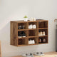 Vidaxx meuble à chaussures avec étagère vieux bois 77,5 x 30 x 51 cm bois d'ingénierie