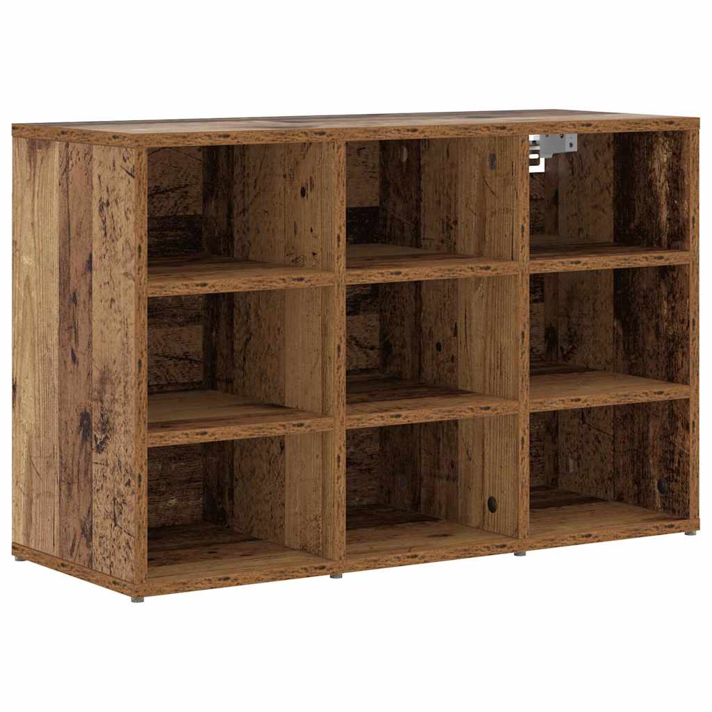 Vidaxx meuble à chaussures avec étagère vieux bois 77,5 x 30 x 51 cm bois d'ingénierie