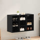 Vidaxl meuble à chaussures chêne noir 77,5 x 30 x 51 cm bois d'ingénierie