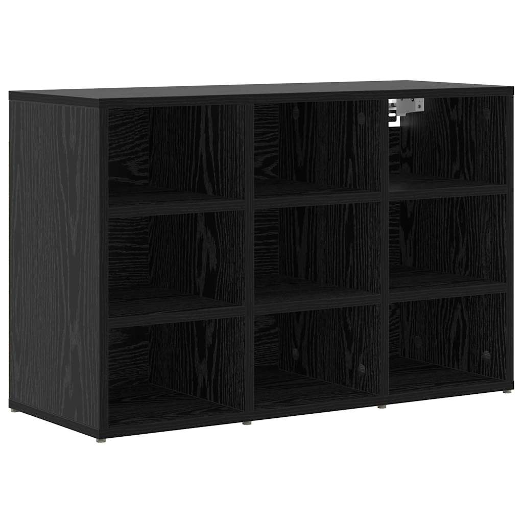 Vidaxl meuble à chaussures chêne noir 77,5 x 30 x 51 cm bois d'ingénierie
