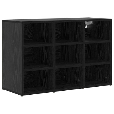 Vidaxl meuble à chaussures chêne noir 77,5 x 30 x 51 cm bois d'ingénierie