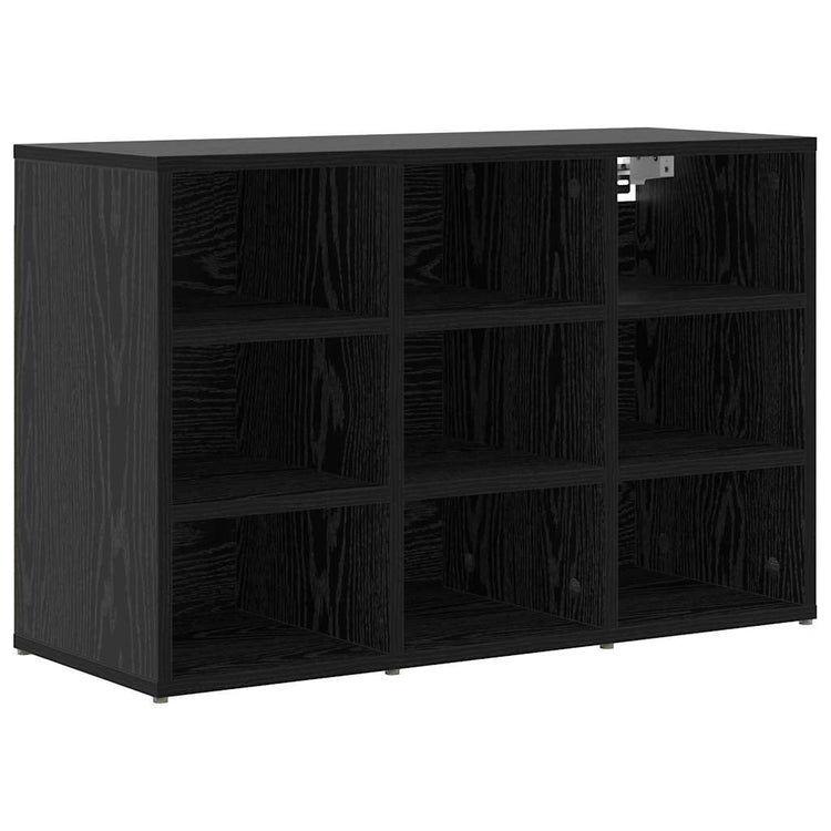 Vidaxl meuble à chaussures chêne noir 77,5 x 30 x 51 cm bois d'ingénierie